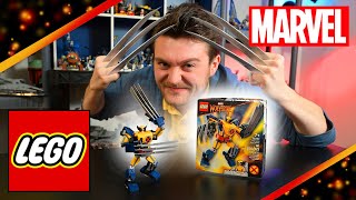 LEGO Marvel 76202 Wolverine Mech Armor Review [upl. by Cirdek]