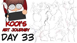 ENID More gesture drawing  Koois Art Journey  DAY 33 [upl. by Aleda]