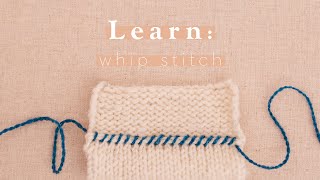 How to Whip Stitch [upl. by Elburr]