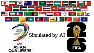 2026 World Cup Qualifiers Simulation Part 4 AFC [upl. by Eixor]