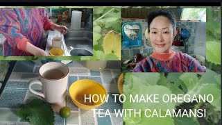 HOW TO MAKE OREGANO TEA WITH CALAMANSI for simple colds amp coughs [upl. by Ylenats]