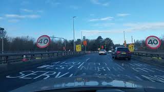 Driving in the UK Stansted Airport A120 Bishops Stortford 4k [upl. by Tehr]