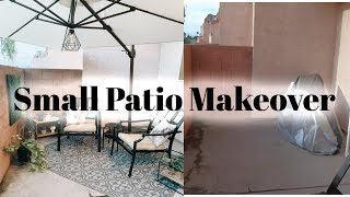 Small Patio Makeover  DIY Patio On a Budget [upl. by Haldane]