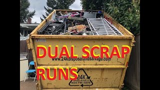 Dual Scrap Runs Light iron amp Non Ferrous [upl. by Salisbarry]