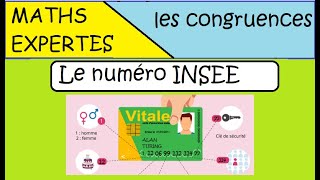 Le numéro INSEE et sa clé  Carte vitale Terminale Maths Expertes congruence [upl. by Gide31]