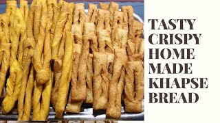 Homemade Delicious khapse Crispy recipe [upl. by Ardnaskela451]