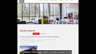 Overview of the Canadore College Library Website [upl. by Emeric]