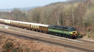 Epic tones from Class 47 at Heaton Lodge Junction [upl. by Ellemaj]