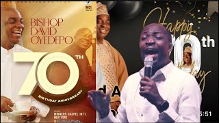 DUNSIN OYEKAN WORSHIP  BISHOP DAVID OYEDEPO 70TH BIRTHDAY [upl. by Anaerda]