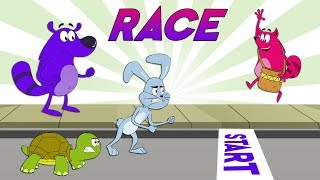 Race Ep 98 Pyaar Mohabbat Happy Lucky Indian Cartoon Show Zee Kids [upl. by Moht568]