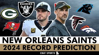 New Orleans Saints Record Prediction For The 2024 NFL Season [upl. by Enitsuj597]