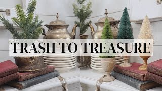 TRASH TO TREASURE DIY projects • Christmas Thrift flips • Holiday home decor ideas on a budget [upl. by Rahsab]