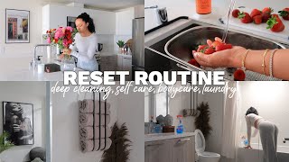 reset routine deep cleaning self care bodycare laundry [upl. by Thaddaus]