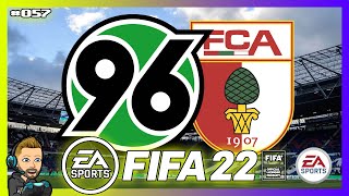 WIR SBIELAquotENquot  FIFA 22 HANNOVER 96 S2 ⚽️ 057  VS AUGSBURG⚽ [upl. by Ahsiekit]