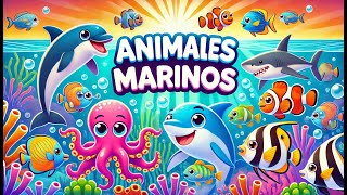 Descubre el Mundo Marino 🌊  Aprende los Nombres de Animales Marinos 🐙🐟 Para Niños [upl. by Aggy]