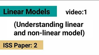 Linear Models  Statistical Inference  Iss paper2 [upl. by Analra]