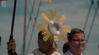 National Eucharistic Pilgrimage  St Junipero Serra Route  Atchison Kansas [upl. by Anahsohs829]