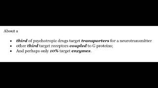 STAHLS  Chapter 2  TARGETS OF DRUG ACTION  1 INTRODUCTION psychiatrypharmacology [upl. by Lundgren759]