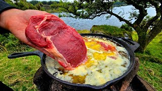 Delicious STEAK Cooked in BUTTER Youve NEVER Seen This Before  ASMR Relaxing Cooking [upl. by Hacim266]