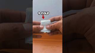 Impossible 😳  Folding a paper more than 7 times  shorts [upl. by Paulsen]