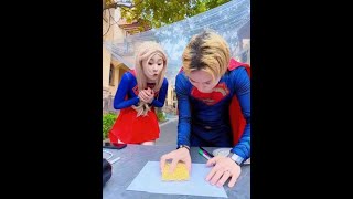 What are Supergirl and Superboy doingdouluodalu superman spiderman [upl. by Hammond]