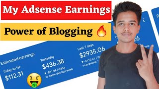 Blog बनाकर दिन के ₹10000 कमाओ कैसे जानिए Proof के साथ🔥  My AdSense amp Blogging Earning Proof [upl. by Nagaet]