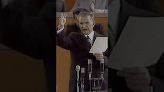 Ceausescu discurs halucinant despre viitorul Romaniei [upl. by Azmah947]