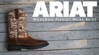 ARIAT WorkHog Patriot Work Boot  The Boot Guy Reviews [upl. by Sam377]