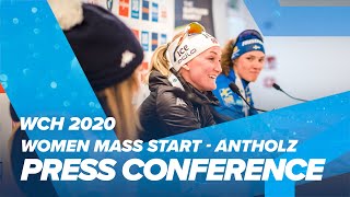 Antholz 2020 Women Mass Start Press Conference [upl. by Guenzi]