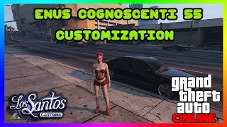 GTA 5 ONLINE ENUS COGNOSCENTI 55 CAR CUSTOMIZATION NEW DLC [upl. by Mosera]