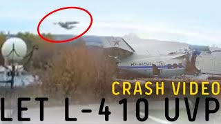 Russian Let L410 UVP fallen down full video [upl. by Crespi]