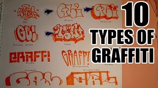 10 Types of Graffiti [upl. by Belldame242]