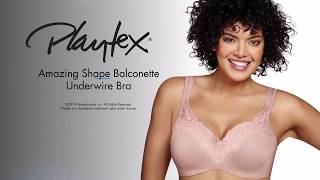 Playtex Secrets Amazing Shape Balconette Underwire Bra 4823 [upl. by Bullock]