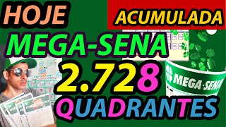 Hoje Tem MegaSena Dicas dos Quadrantes para 2728 [upl. by Otnas]