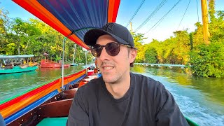 I Finally Got To Do This Long Tail River Boat Tour in Bangkok Thailand 🇹🇭 [upl. by Mohl]