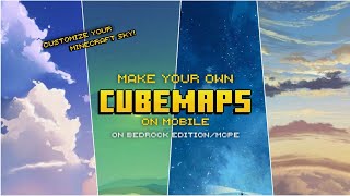 How to make a Custom Cubemaps on mobile MCPEBedrock Edition Simple amp Easy Tutorial  Texture pack [upl. by Bunnie30]