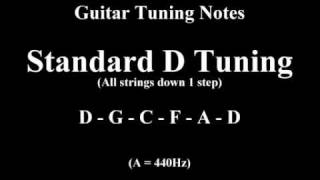 Guitar Tuning Notes  1 Step Down [upl. by Missy183]