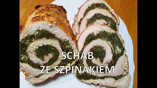 🥩 Schab ze szpinakiem 🌿 pyszna rolada na obiad  KUCHNIUJEMY 👍 [upl. by Nedloh]