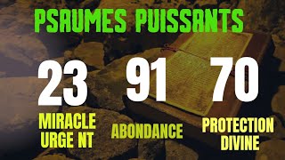 3 PRIÈRES du matin protection abondance et Miracle Urgent psaumes 23 70 et 91 🙏17 SEPTEMBRE 2024 [upl. by Oruam]