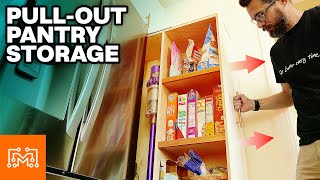 How To Make a Pull Out Pantry  I Like To Make Stuff [upl. by Dnomse]