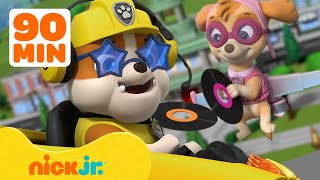 Rubble amp PAW Patrol Pups Are On the Double w Skye Chase amp Zuma  90 Minute Compilation  Nick Jr [upl. by Jarus]