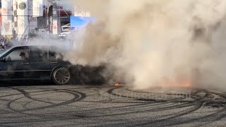 Mercedes Benz W124 E500  Drift amp Burnout [upl. by Attennaj572]