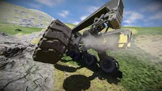 Space Engineers  Ultimate rover suspension test [upl. by Hameerak]