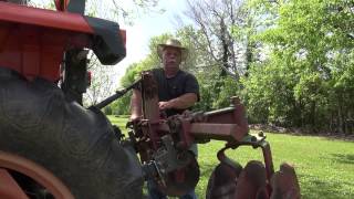 Tilling and Drawing Rows in the garden  April 2014 [upl. by Dnomayd546]