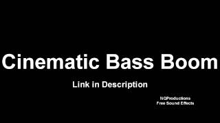 Cinematic Bass Boom Free Sound Effects HD [upl. by Nesila]