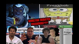 WINSTON DEBATES FREAKBOB Long Night Live Stream multiple games [upl. by Ellehcsor]