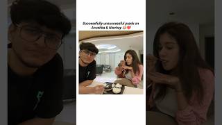 Prank on Nischay amp Anushka 😂♥️DimpleMalhanVlogs prank shortsfeed shorts funny [upl. by Ellehcam]