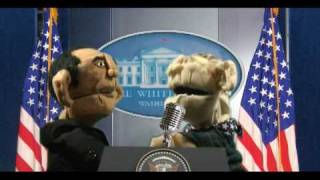 George Bush shows President Barack Obama The White House [upl. by Grew]