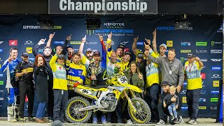 Supercross Round 9 450SX Highlights  Indianapolis IN Lucas Oil Stadium Stadium  Mar 11 2023 [upl. by Eatnuahs]