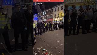 Police blocking road in Southall Broadway on Eid eidmubarak [upl. by Oribella905]